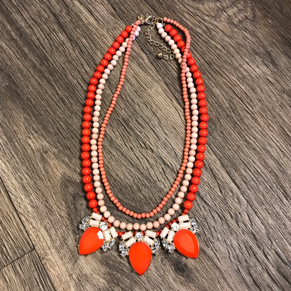 Orange Statement Necklace